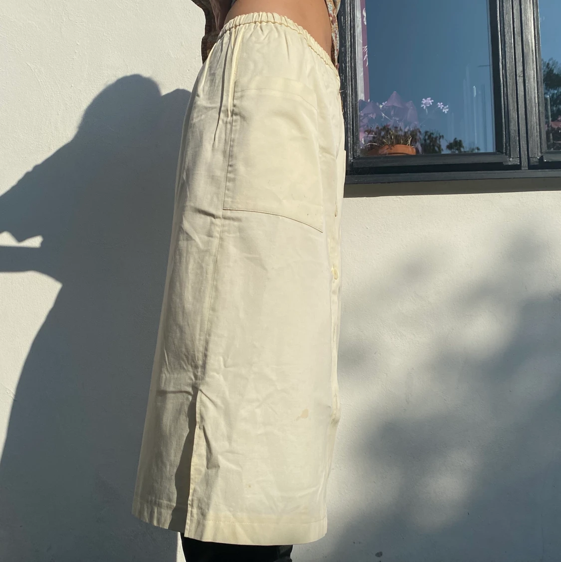 Sandfärgad kjol S/M - 90