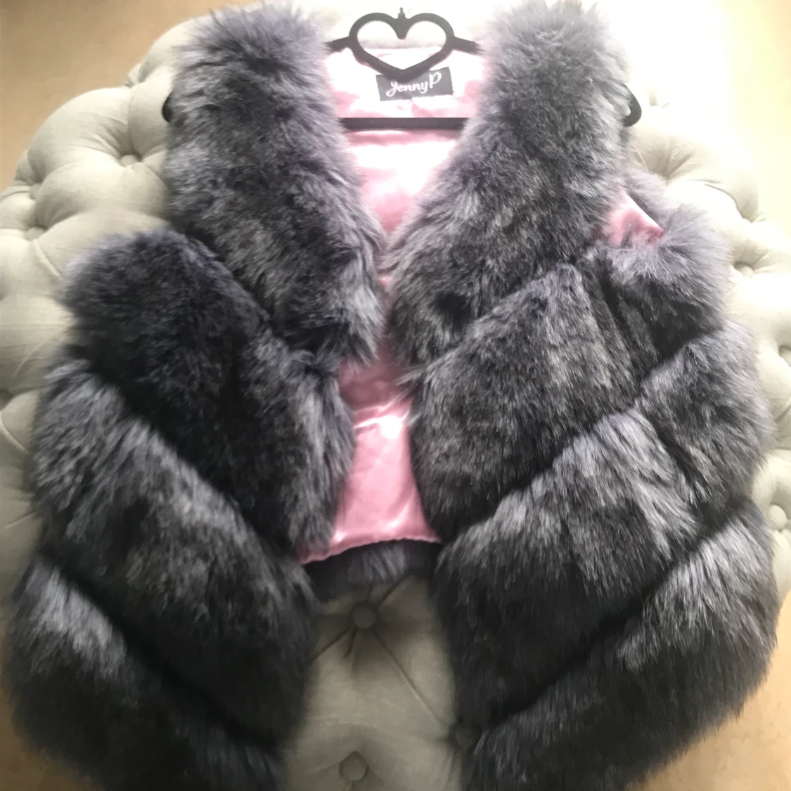 Snygg fusk pälsväst stl s nyskick! - 90