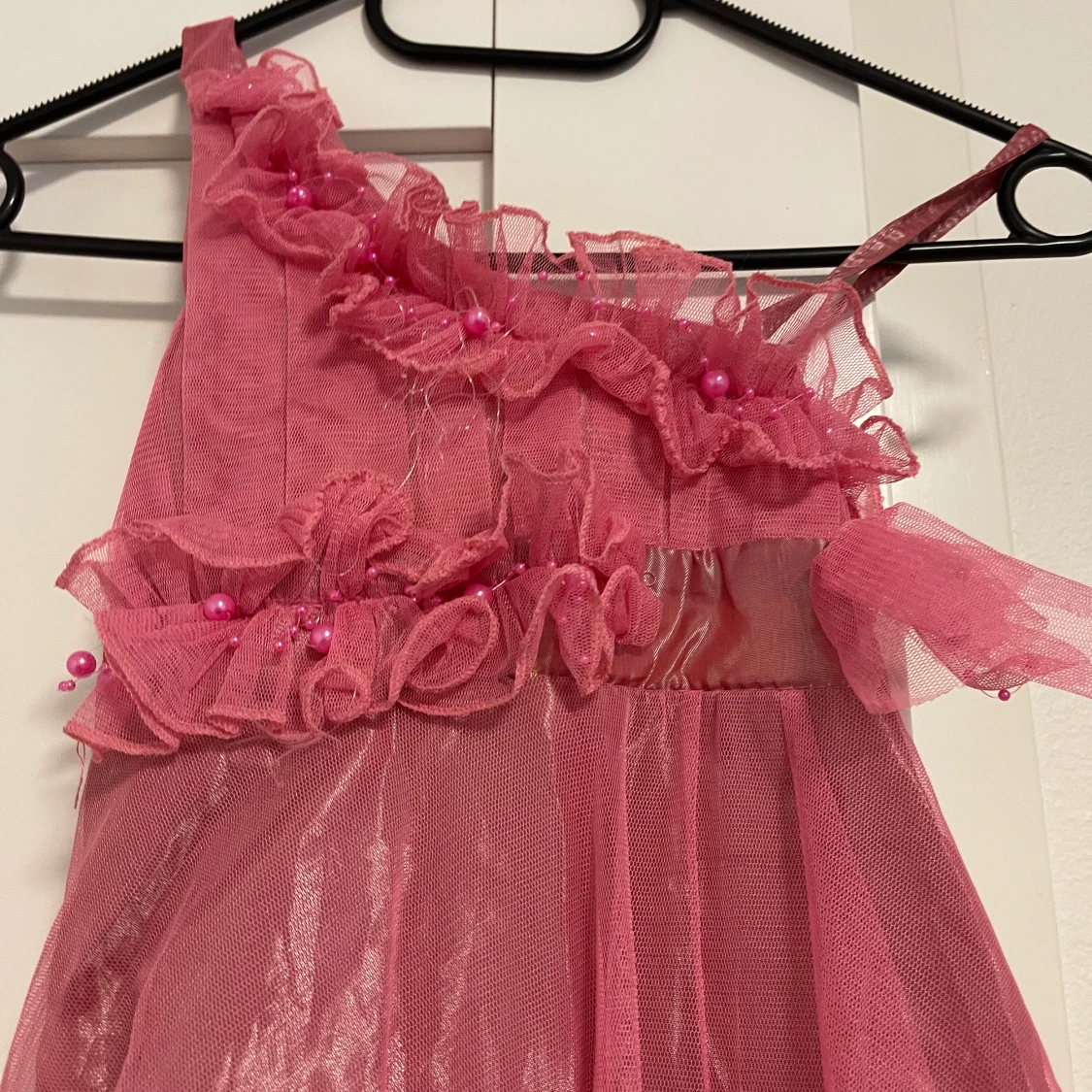 Dammrosa barnklänning  - 90