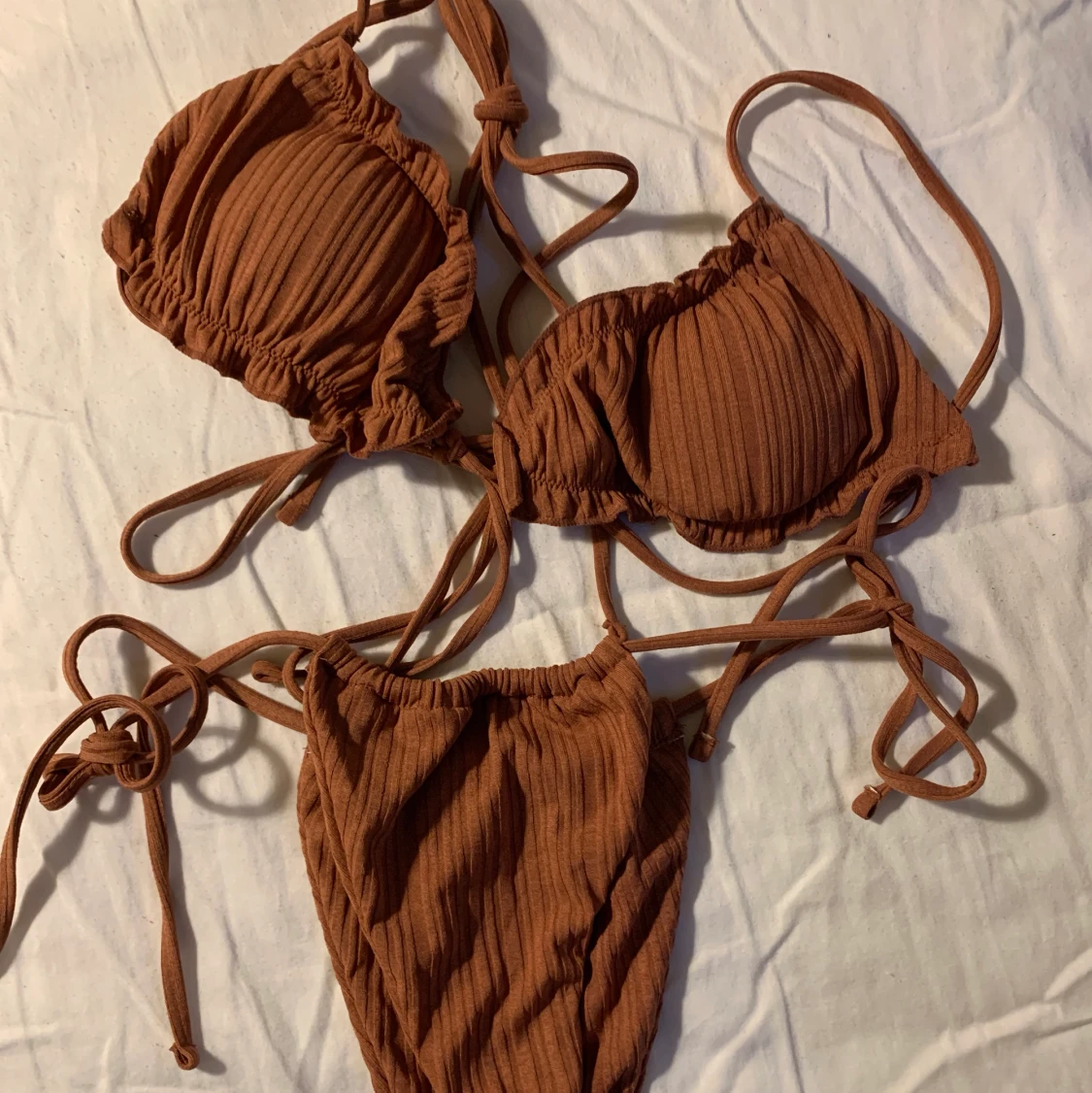 Söt brun bikini - 91