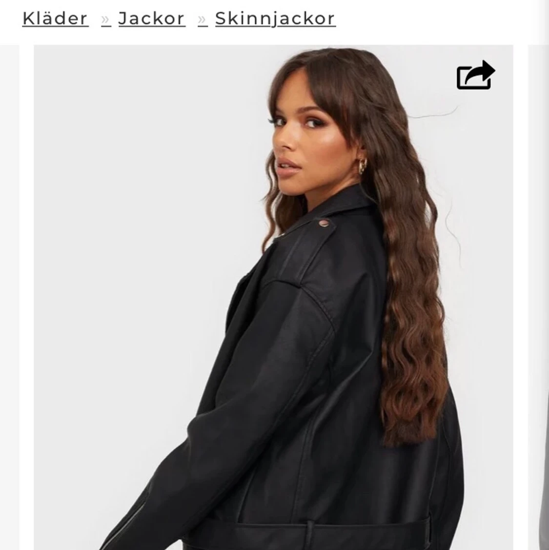 Oversized skinnjacka - 91