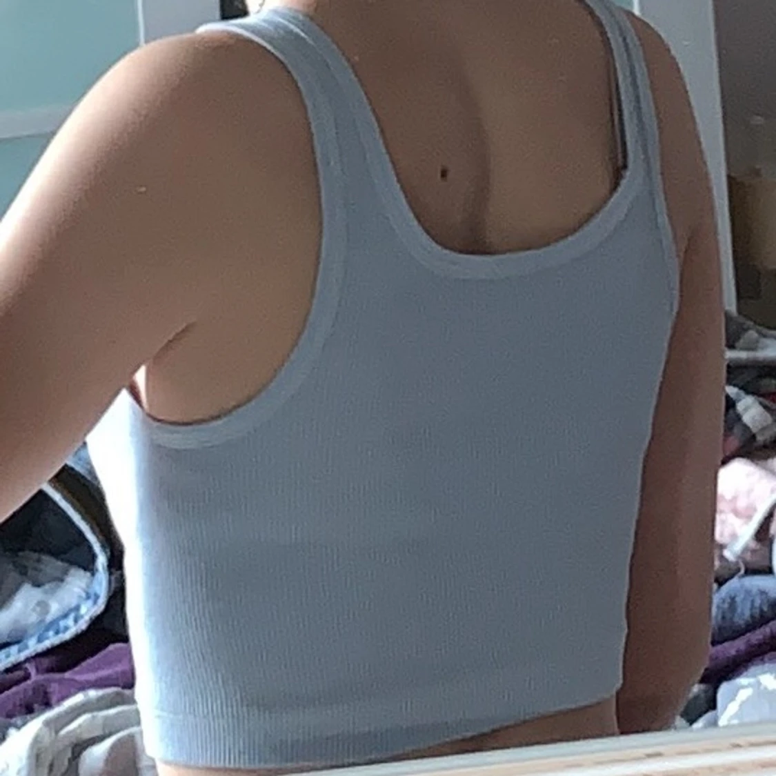 Blått linne med knappar - 91