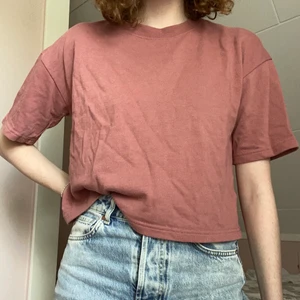 T-shirt basic från Bikbok  - Kroppad t-shirt från Bikbok i en smutsrosa fin färg, köparen står även för frakt kostnaden 