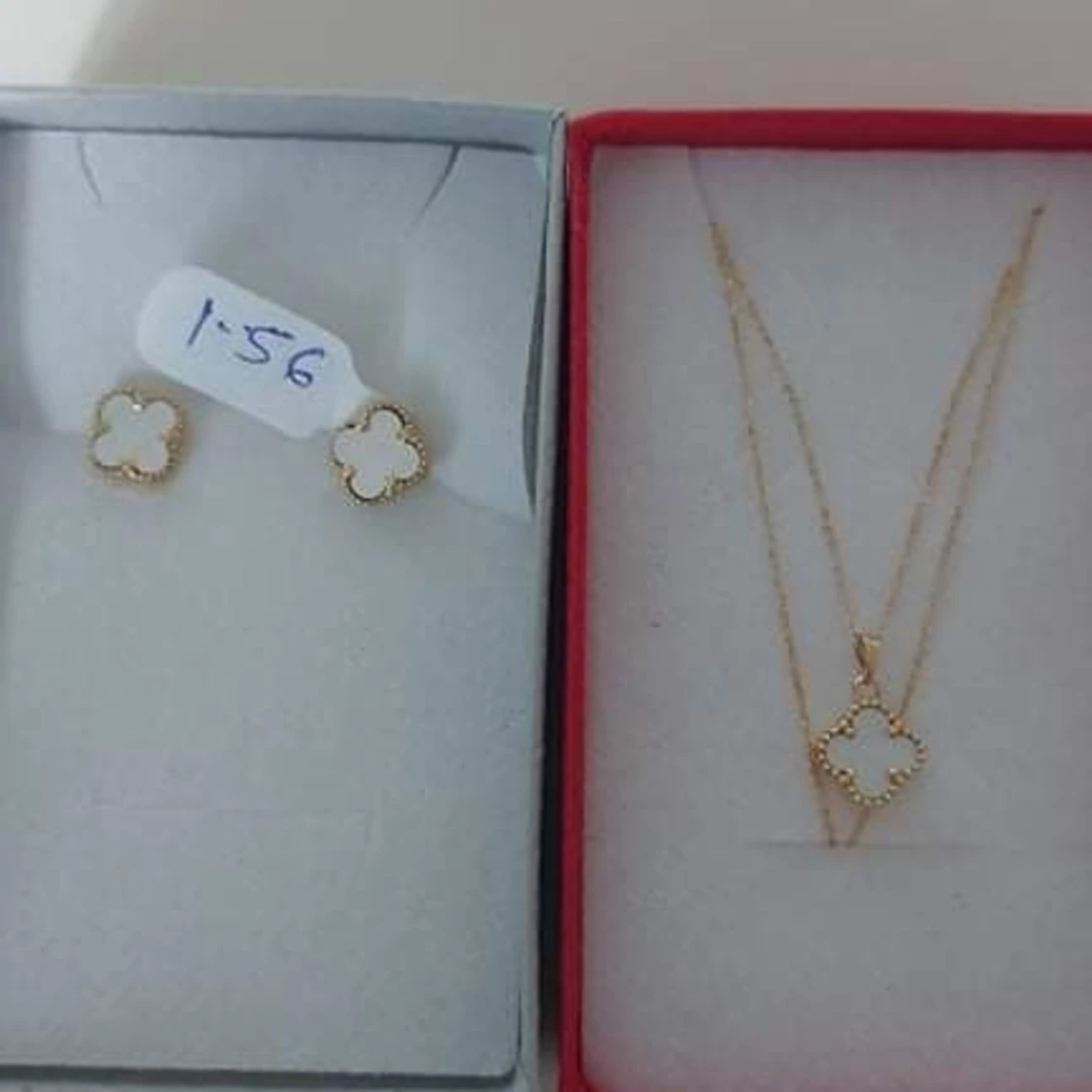Necklace and earring guld - 90