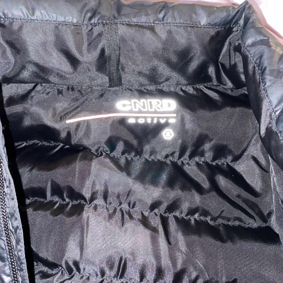 Svart dunjacka strl S - 91