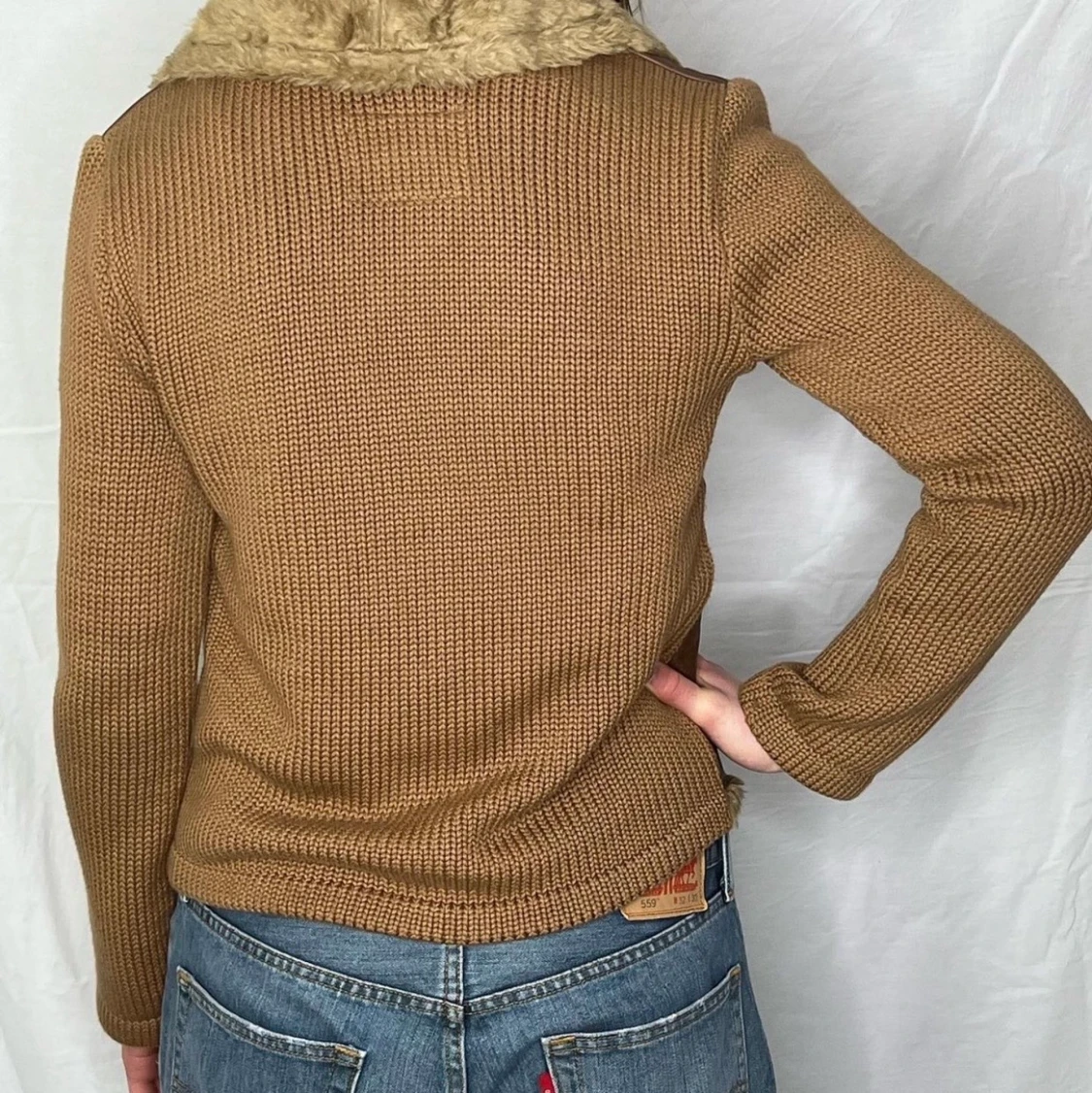 Jacka med pälskrage - 91