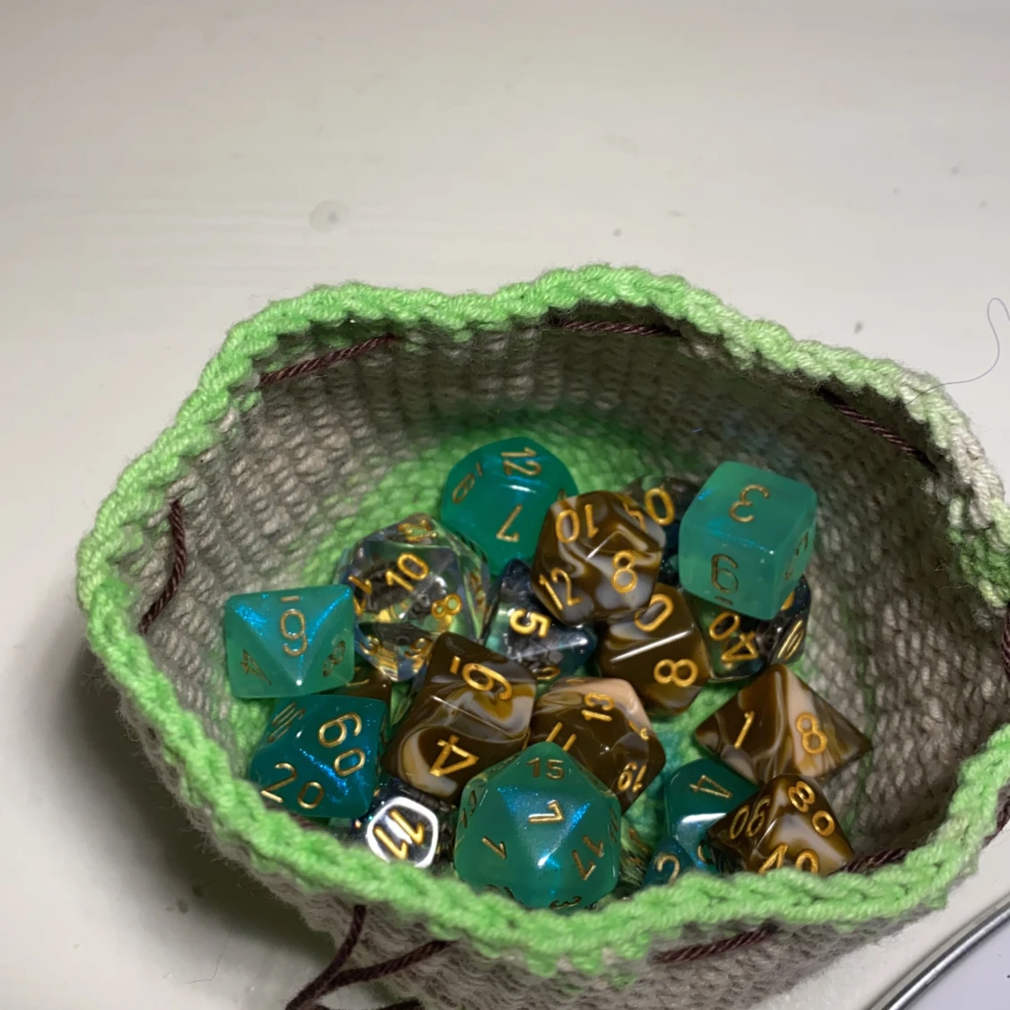 Dice bags virkade(säljer styck-vis) - 91