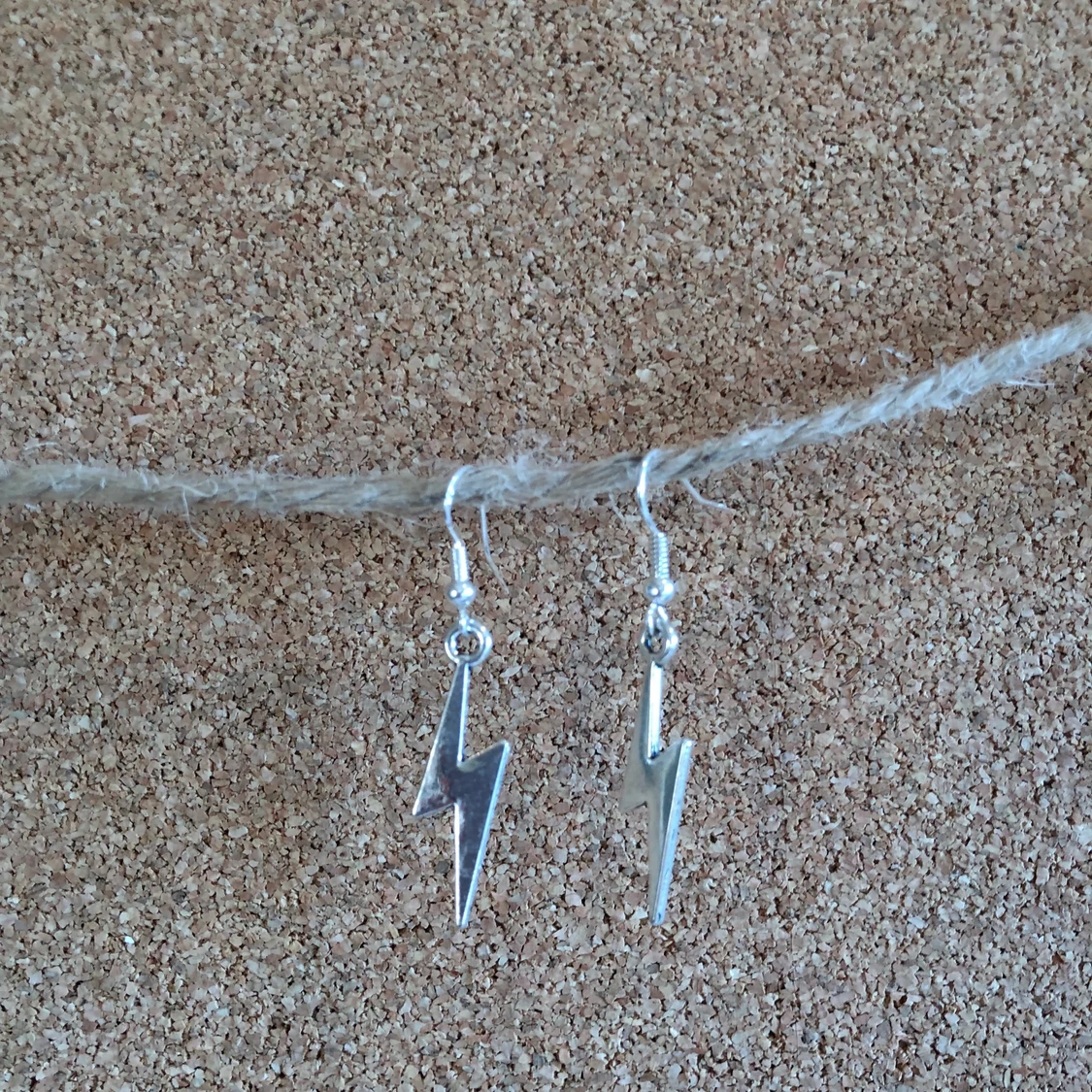 Handgjorda fina blixt örhängen  - 91