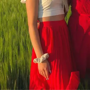 Säljer denna fina röda kjol från NA-KD❤️ den är bara använd en gång, i storlek XS❤️ pris går att diskutera 