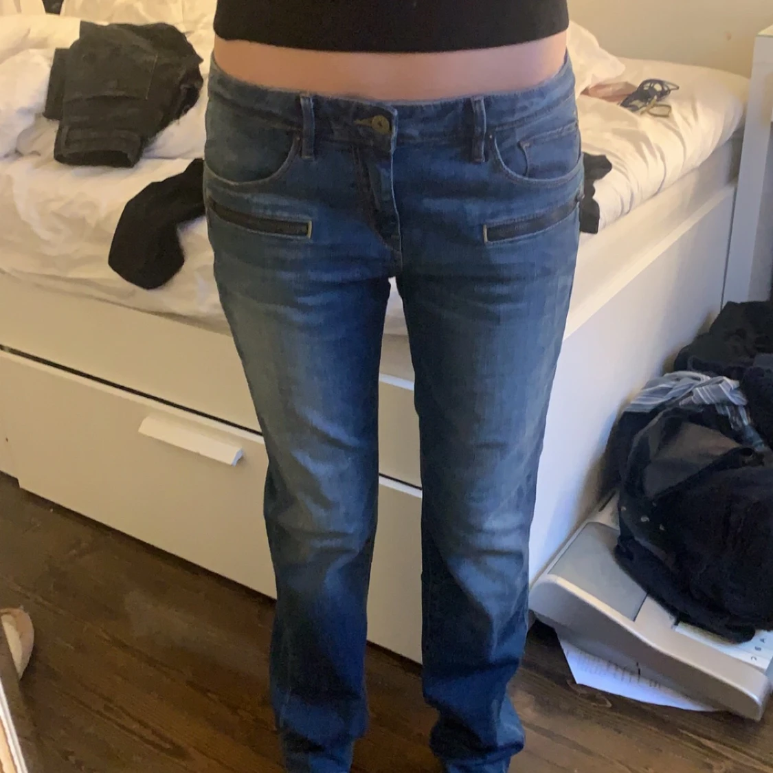 Lågmidjade jeans