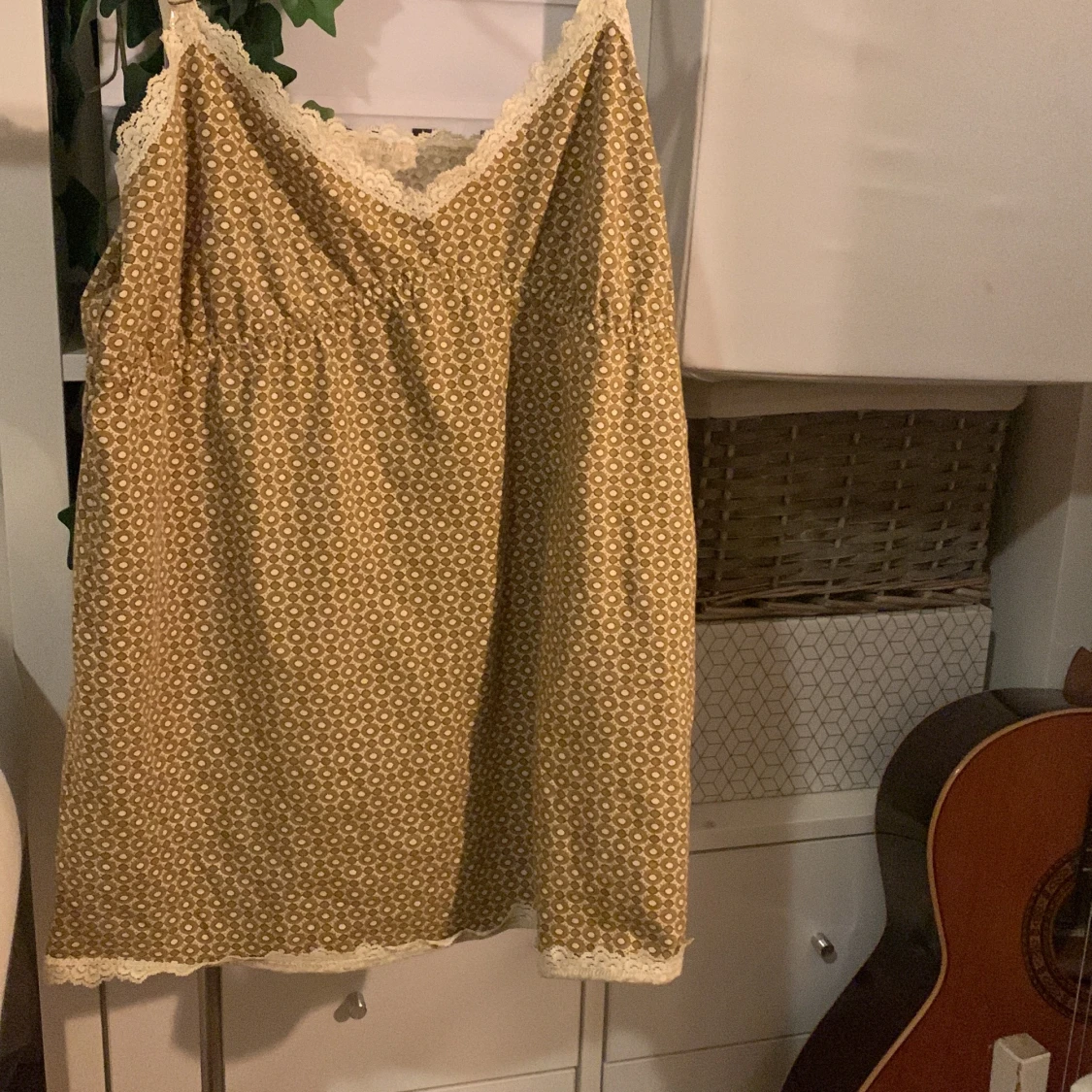 Grön & brunt linne - 91