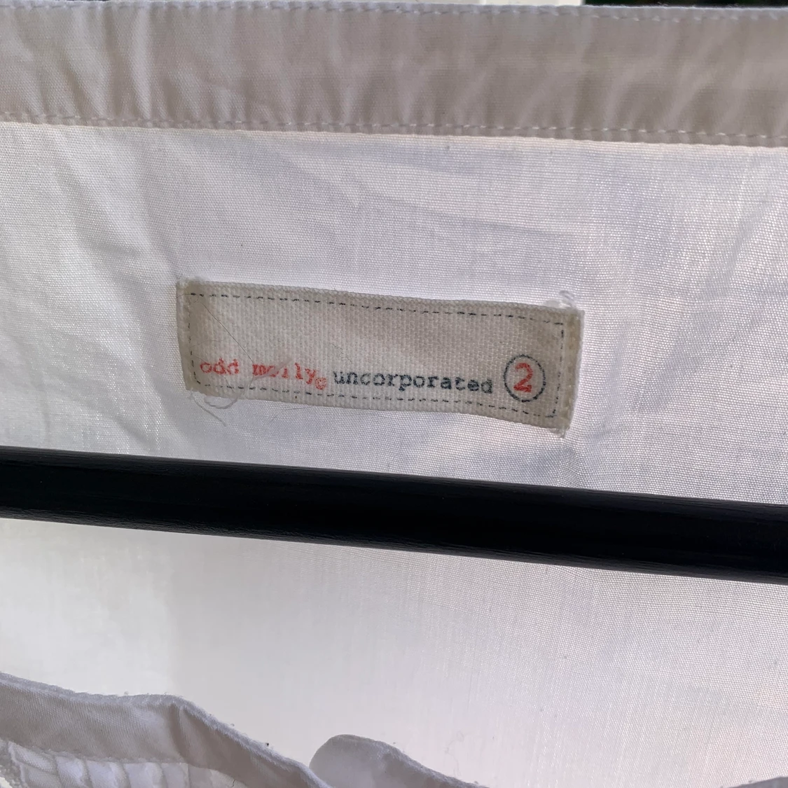 Vit oddmolly blus, strl. 2 - 91