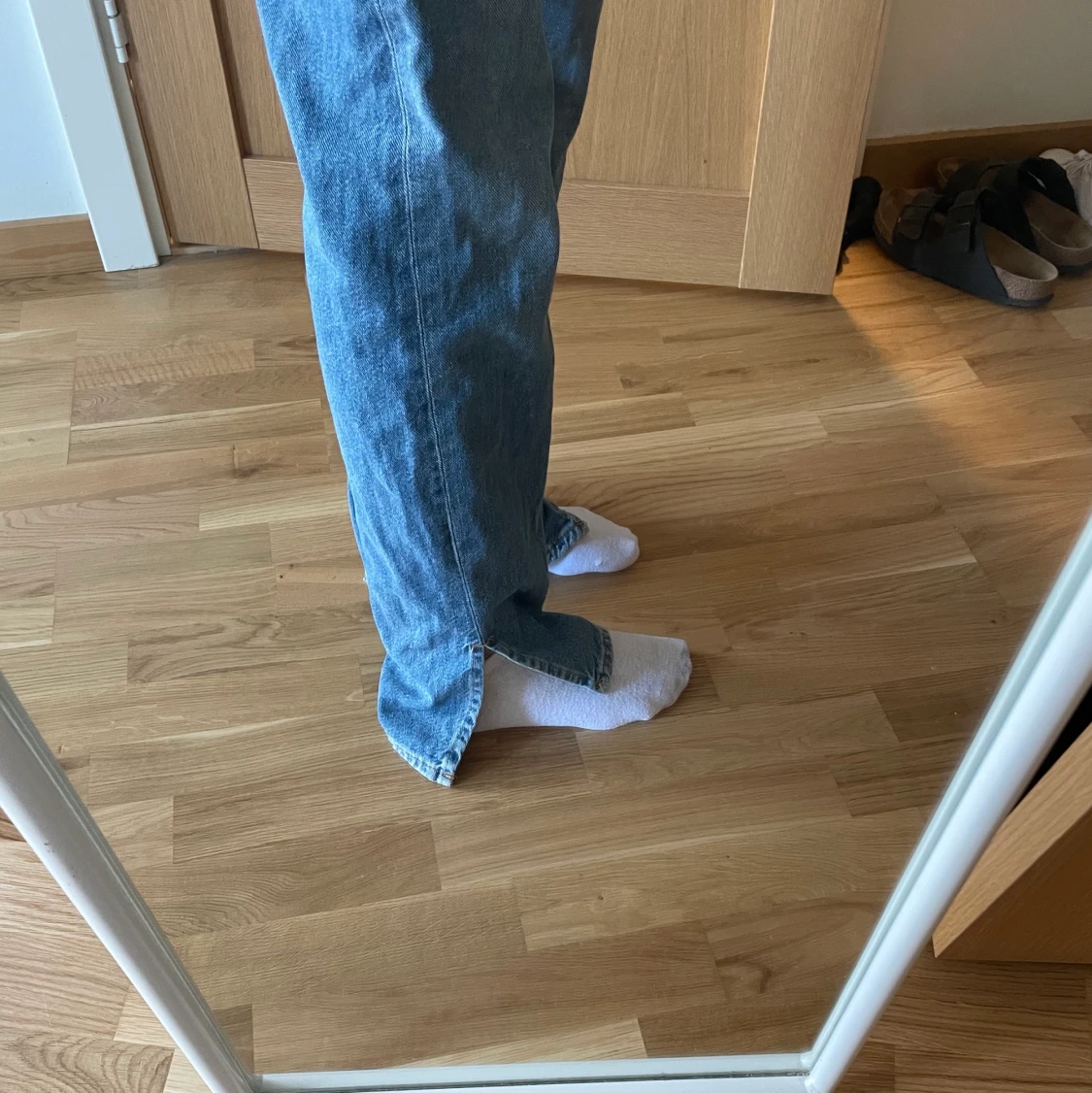 Jeans med slits  - 90