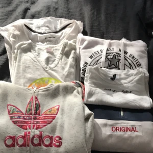 S-M - 3 hoodies 3 tröjor