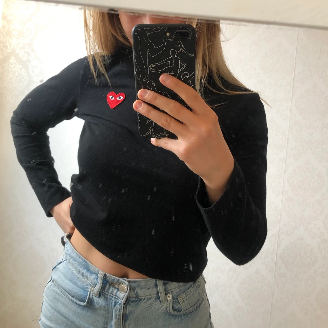 Svart Comme des garcons tröja