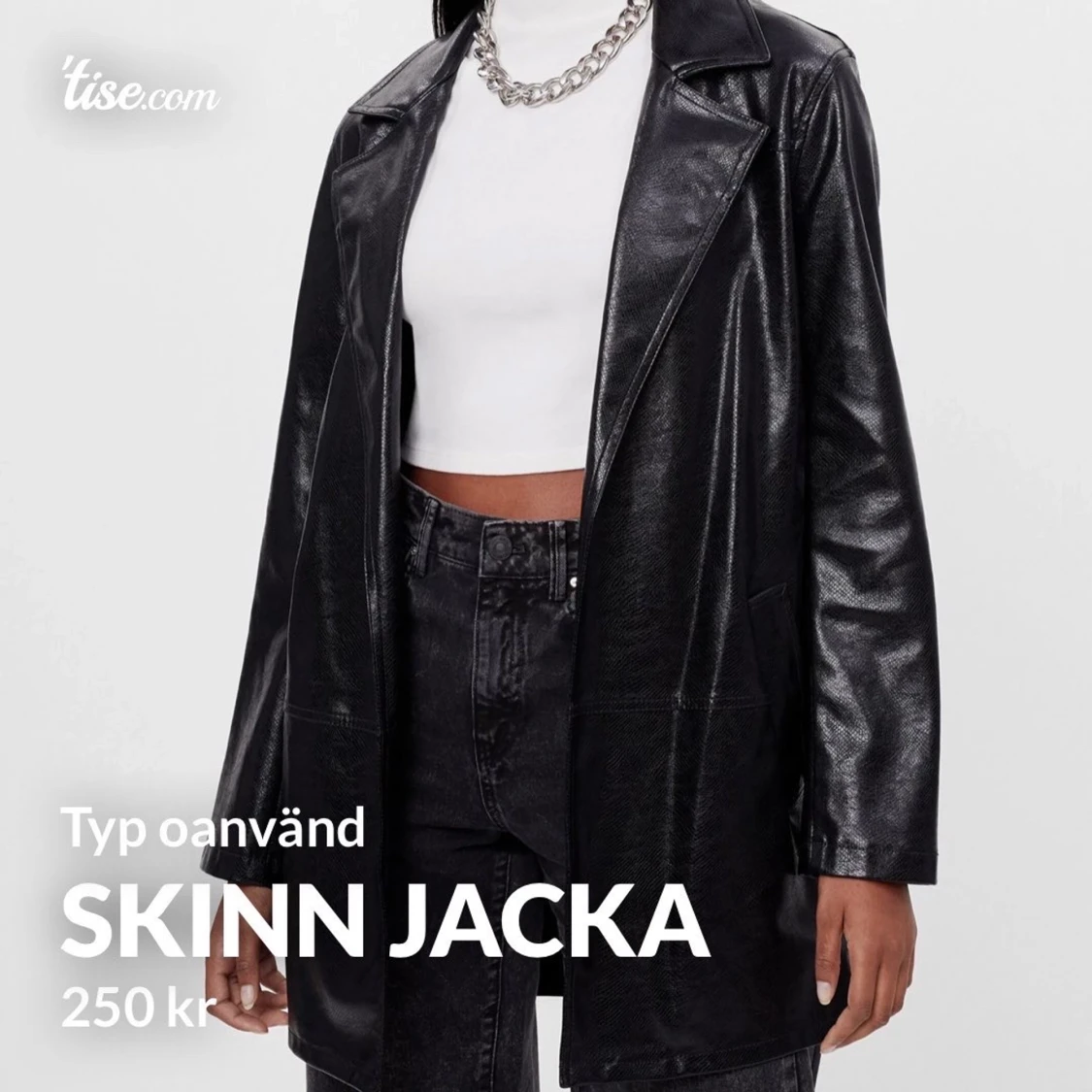 Skit snygg skinn jacka