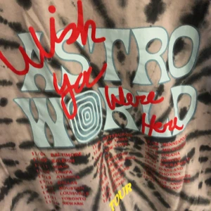 Astroworld t-shirt  - Säljer astroworld t-shirt, äkta. Inte använd många gånger, fint skick. Har M i vanliga fall och den sitter bra på mig oversize ✨ köparen står för frakten. (Nypris 1000-1200kr)