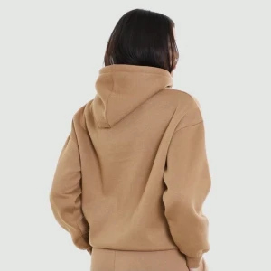 beige/brun hoodie - knappt använd hoodie i brun/beige 🤎