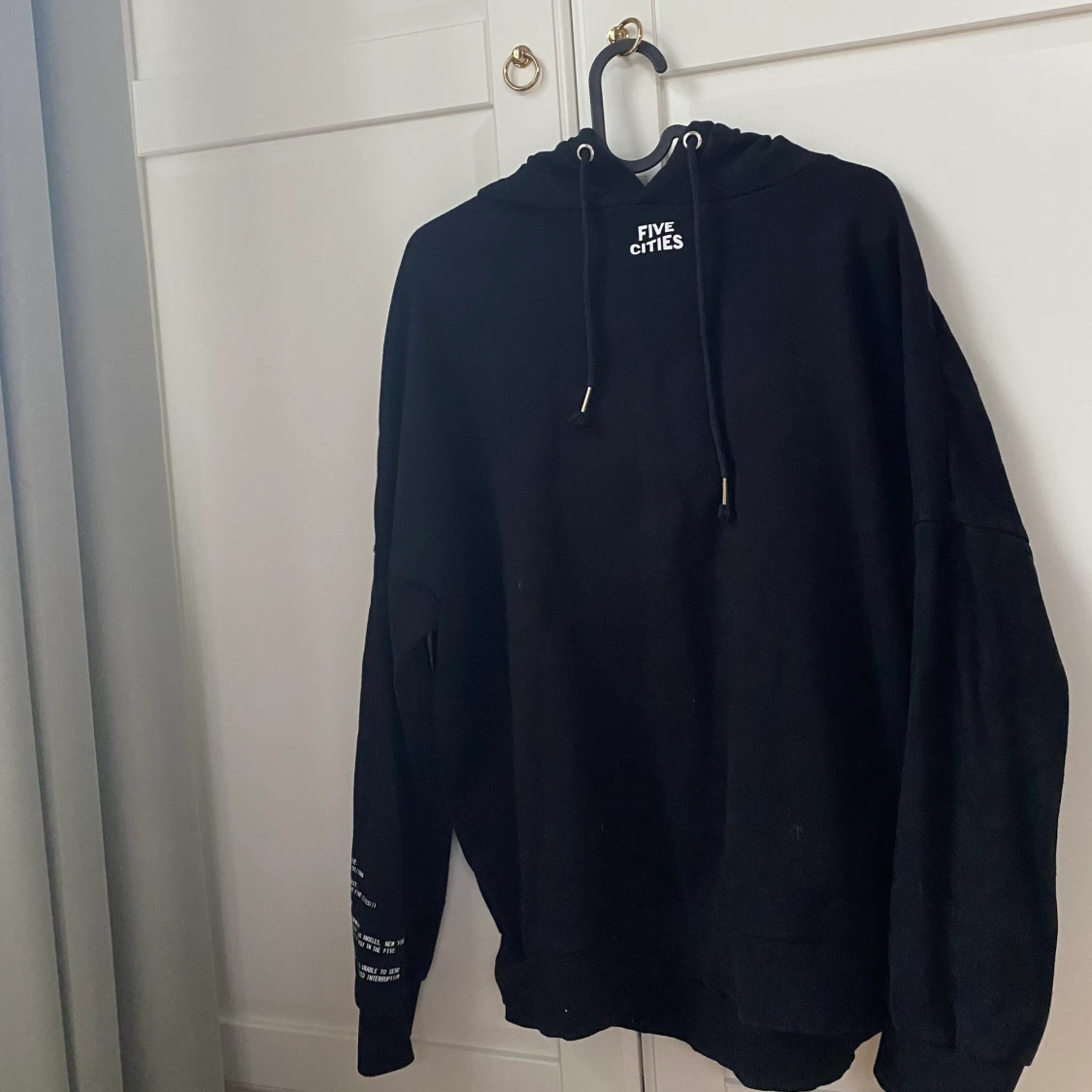 svart oversized hoodie - 91