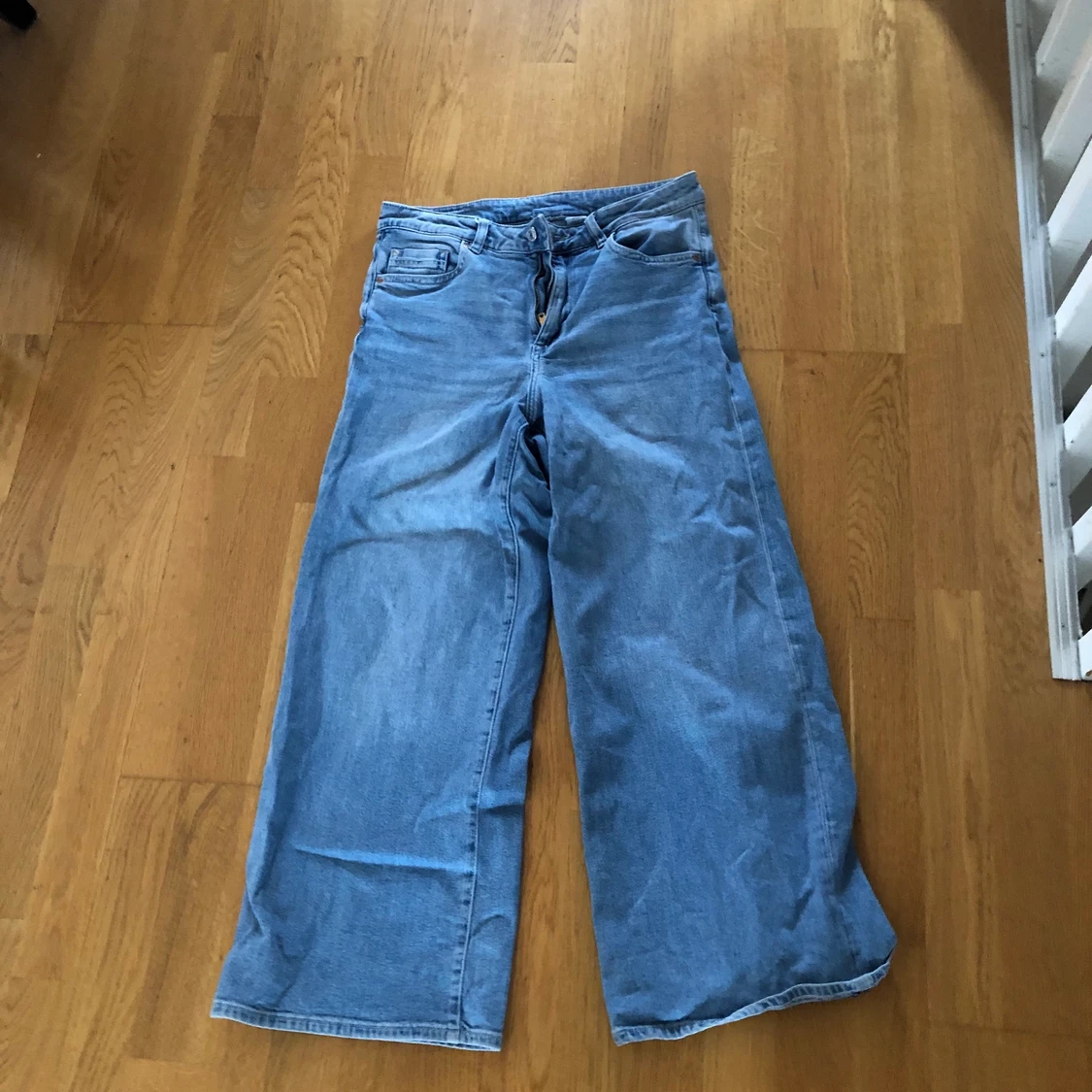 high waist jeans blåa  - 90