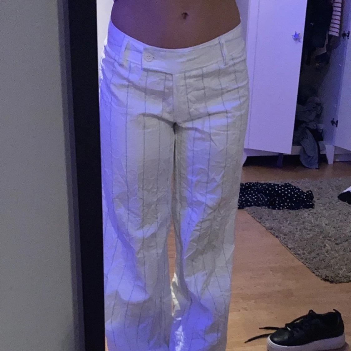 🌼Linnebyxor med ränder🌼