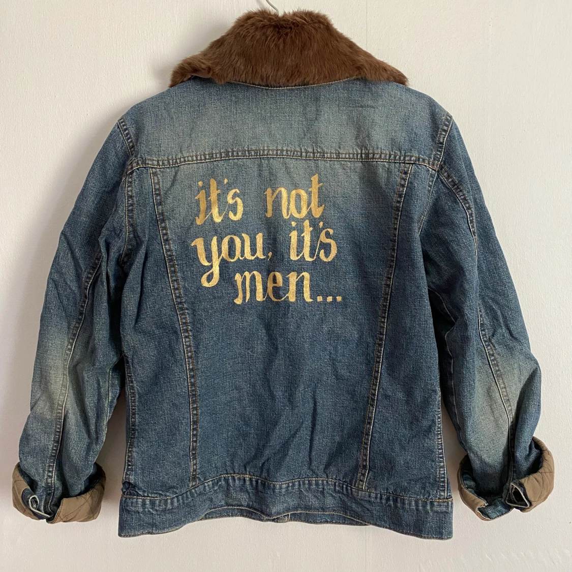 Pimpad fodrad jeansjacka