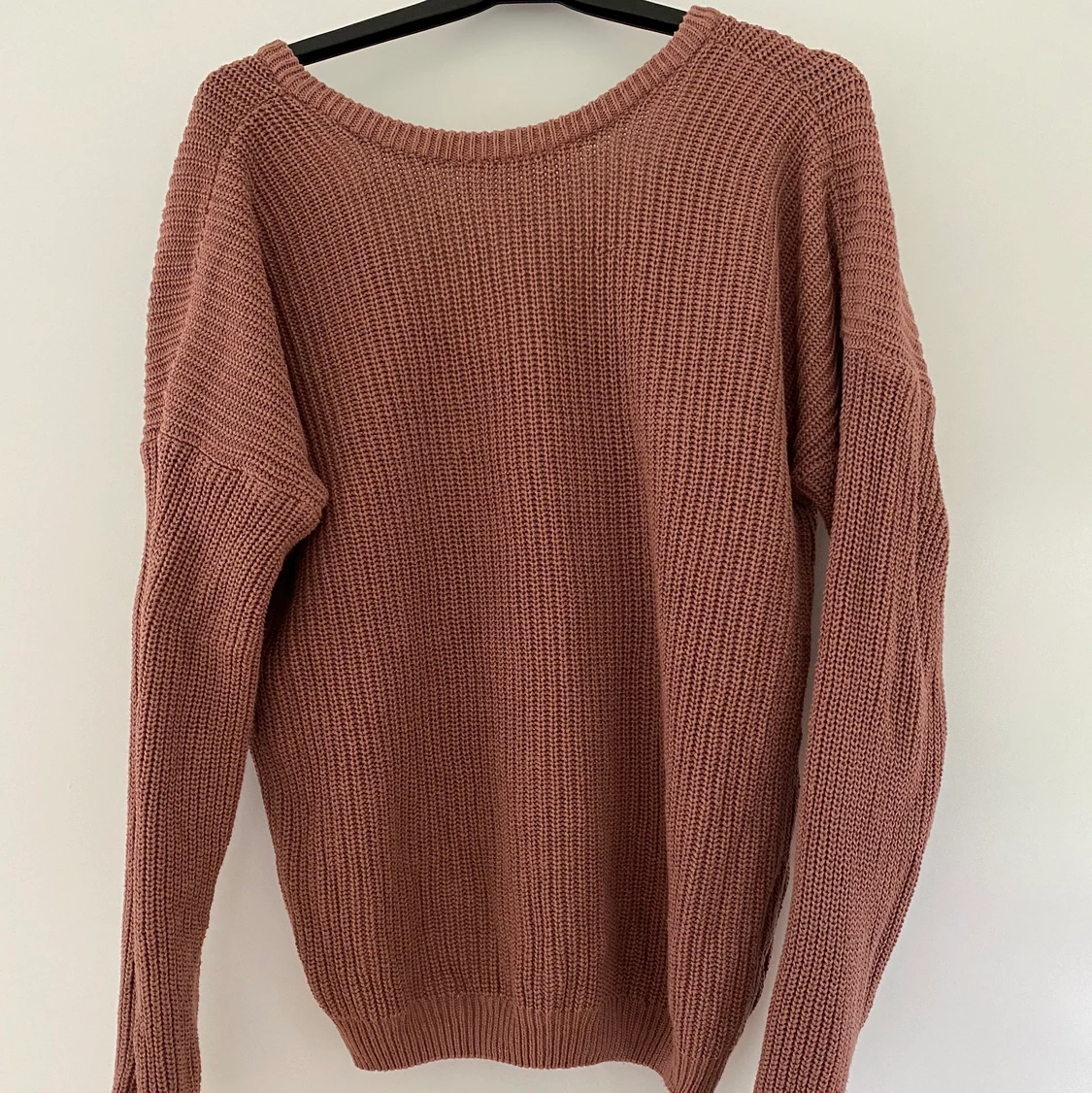Fin rost/brun färgad stickad tröja  - 91