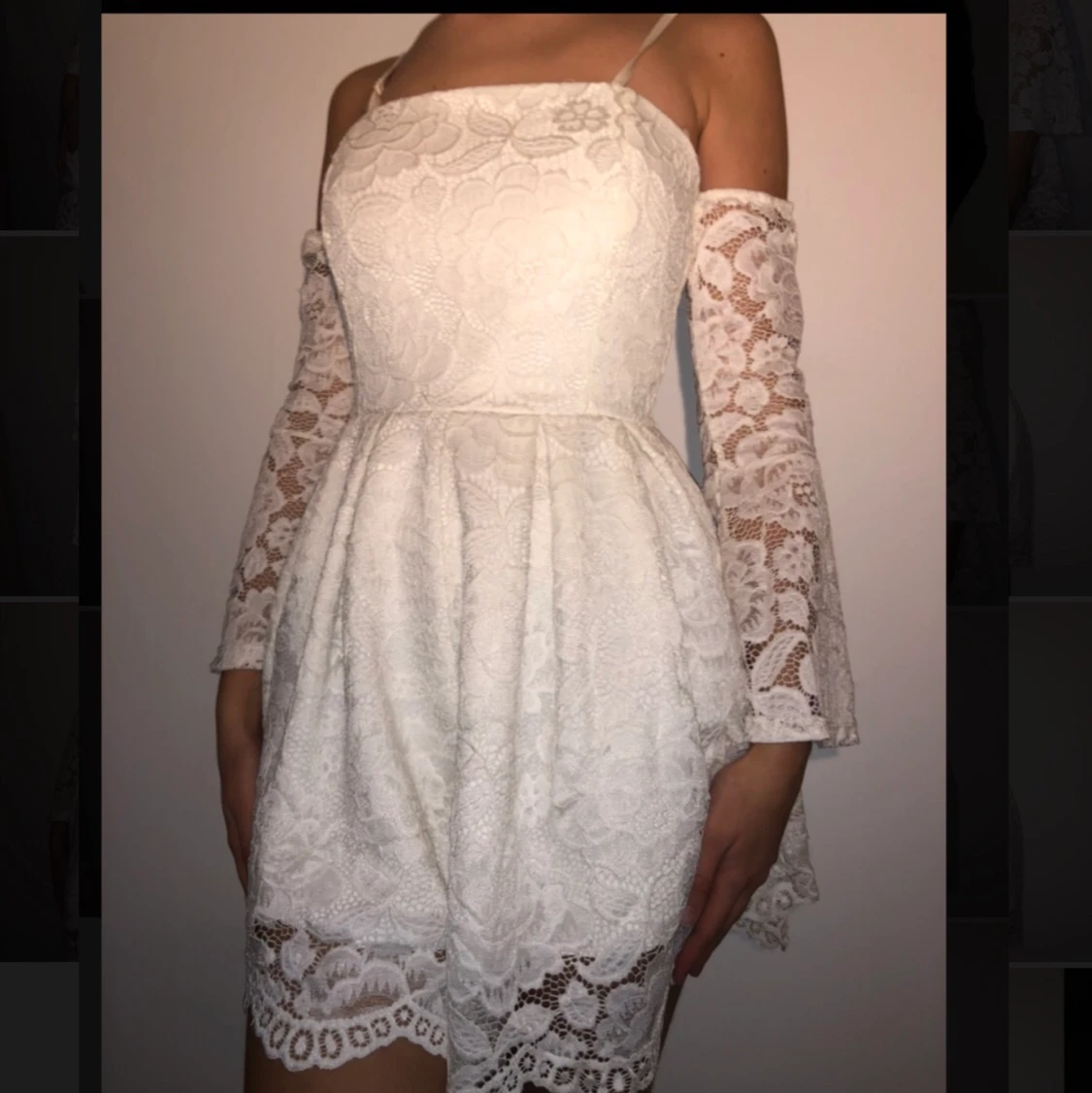 Vit kläning/jumpsuit 