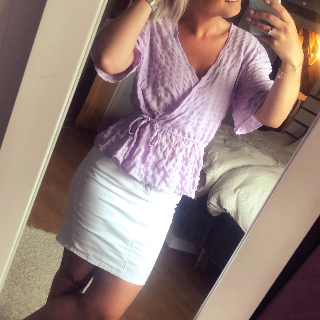 Ljuslila omlottblus - 90