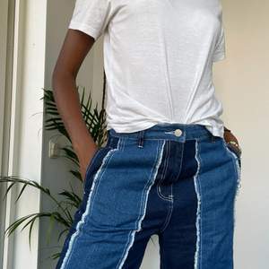 This denim trend is so cool! I love these jeans and their versatility. Unfortunately too big for me. Depending on your measurements. I’m a small (34) and can still wear them oversized. While a size 36-38 can wear it high waisted and more fitted. 