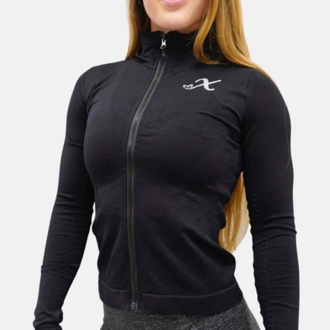 Xshapes curve zip-jacket