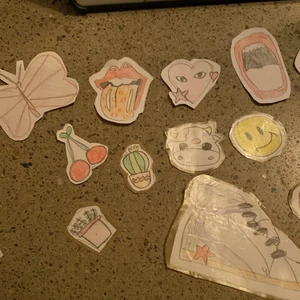 Hemmagjorda  - fina stickers 