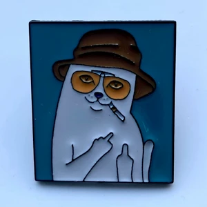 Crazy cat pin ❤️ - Fri frakt! ❤️