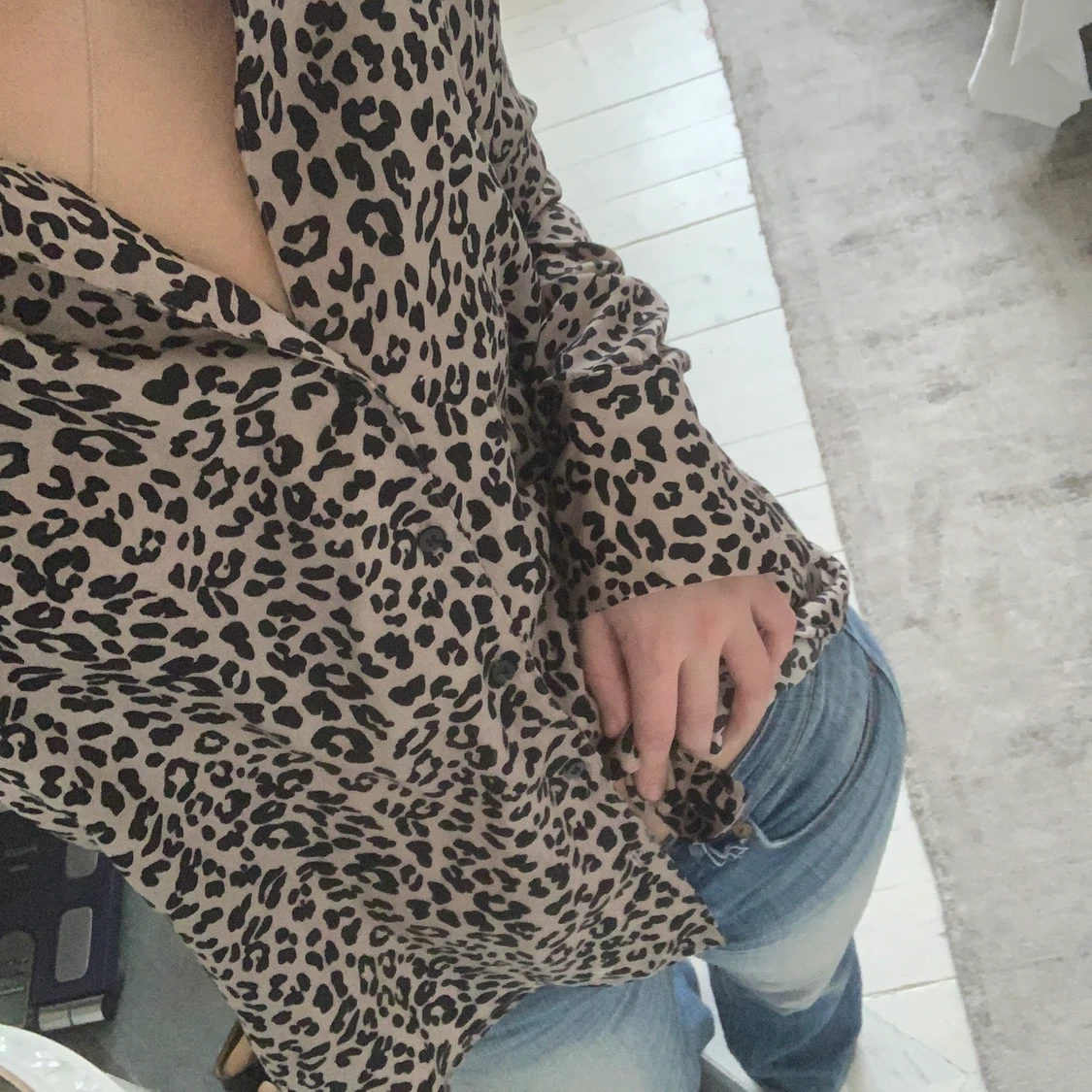 Mango blus, strl L (liten i storlek) - 90