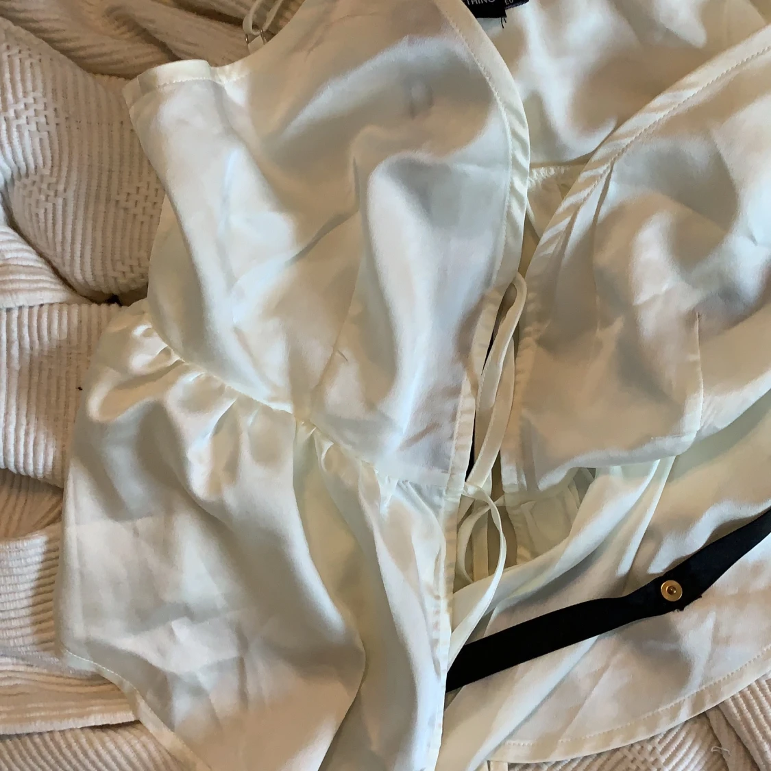 Petite Cream Satin Double Strap Cami Top - 91