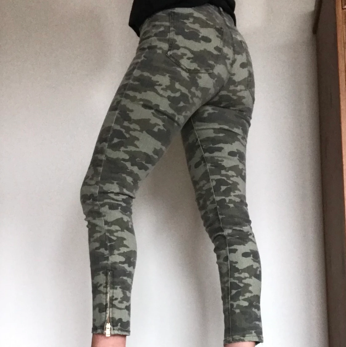 Militär gröna kamouflage byxor