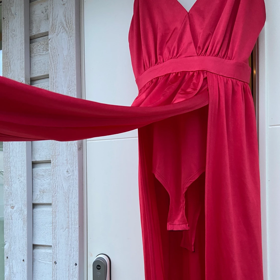 Röd långklänning  - 90