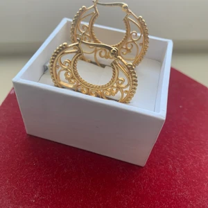 Silver örhängen - Jätte fina silver förgylld örhängen  