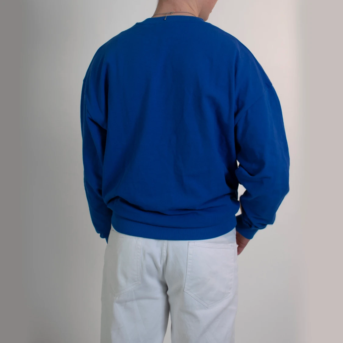 Blå sweatshirt - 90