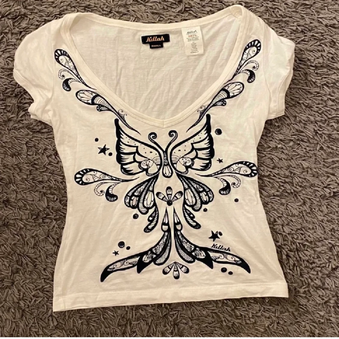 Snygg tröja med fjärilsprint - 90