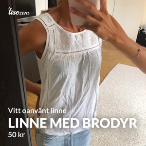 Linne med brodyr  - Linne med brodyr i storlek S 