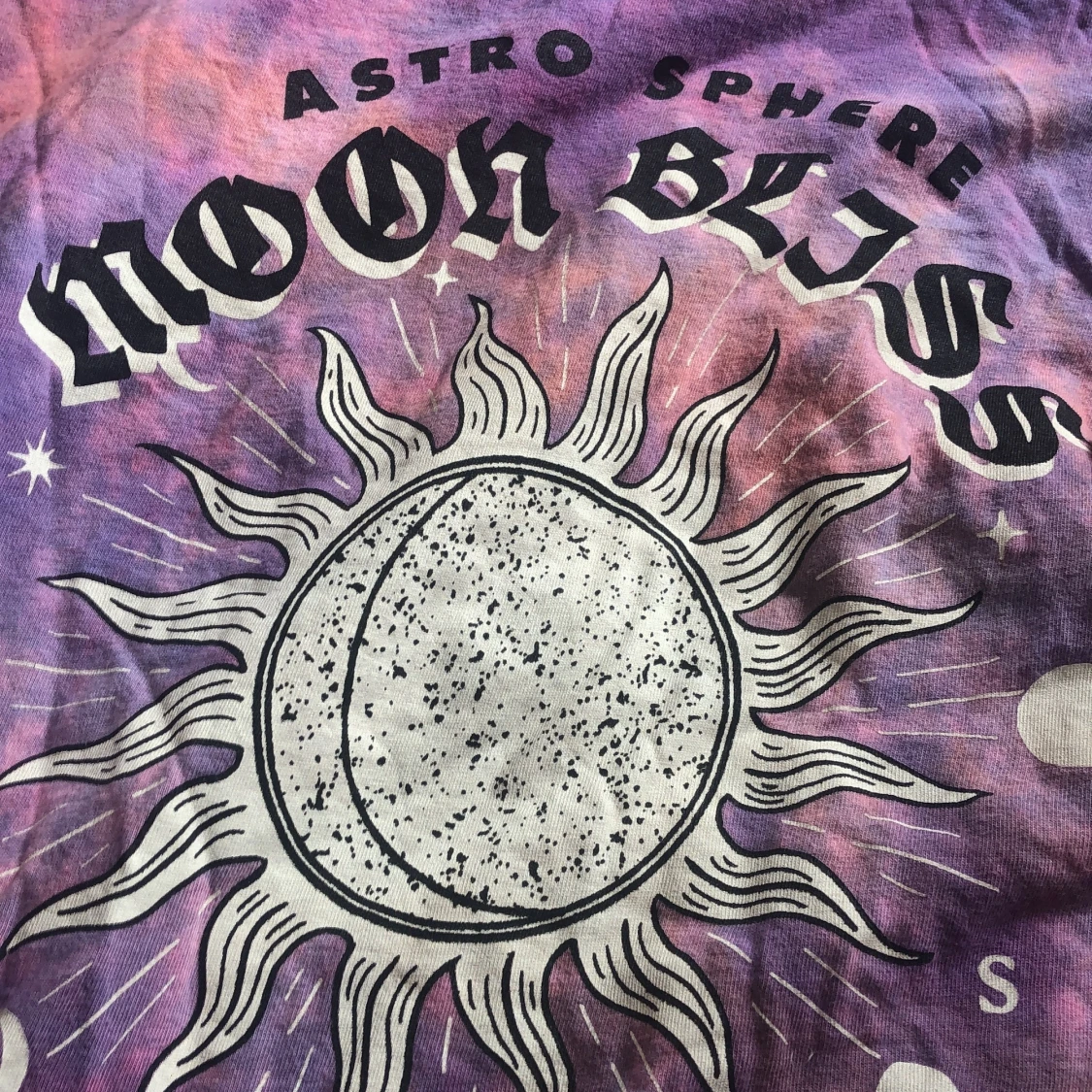  tie-dye t shirt med sol - 91