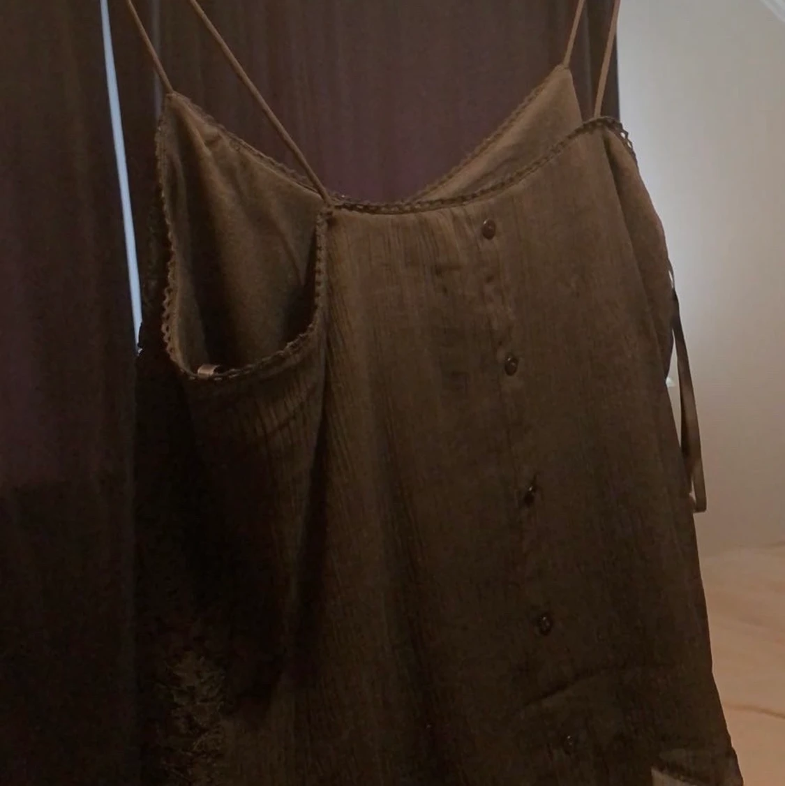 Svart spets linne stl s/m - 90