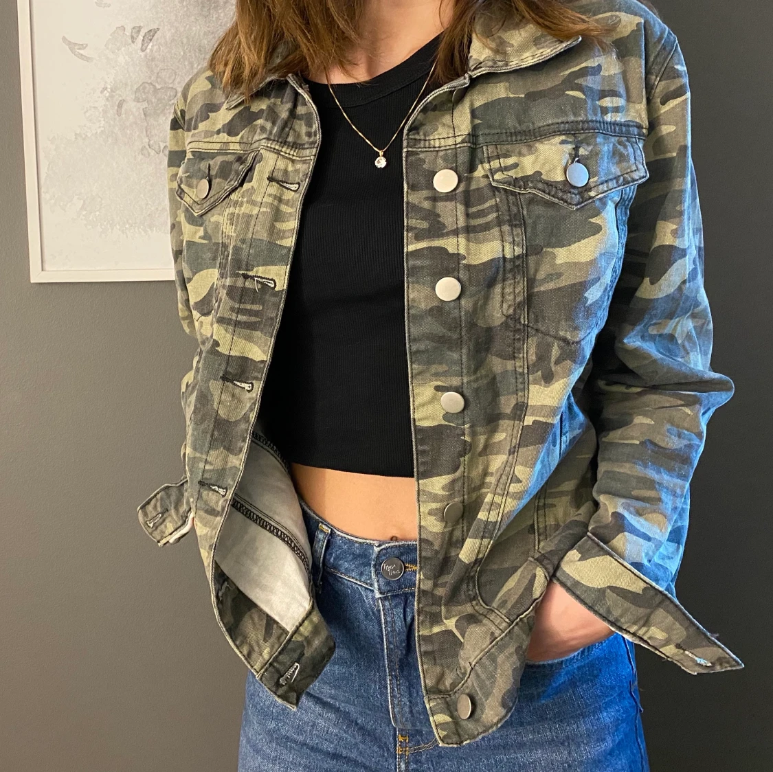 Militär jeans jacka - 91