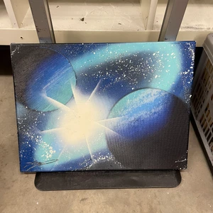 Blue Galaxy painting. Size small tavla - Liten/lagom stor tavla. Mycket fin bara att skriva till mig för frågor pris 250kr