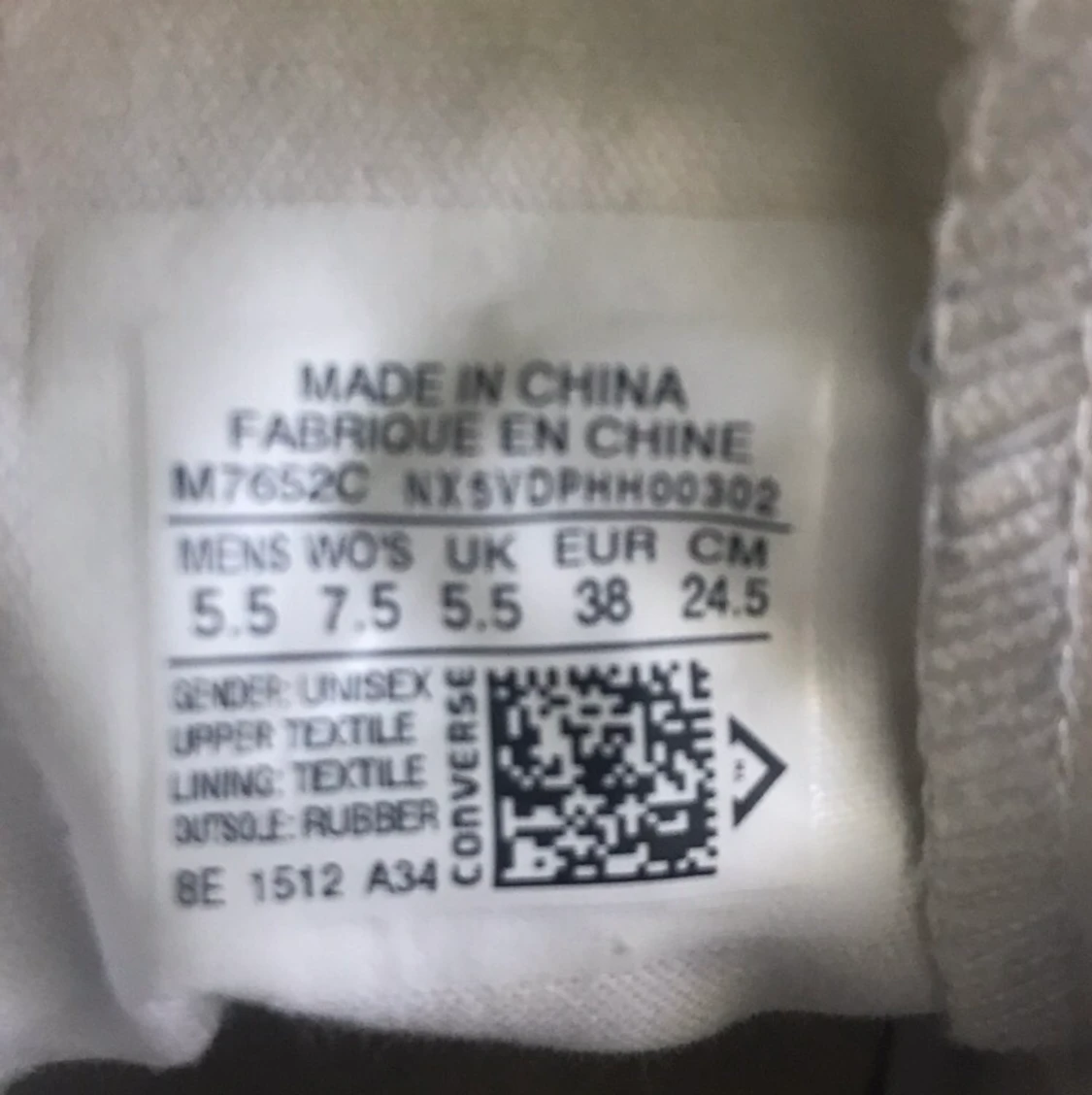 Klassiska låga converse i vit  - 90