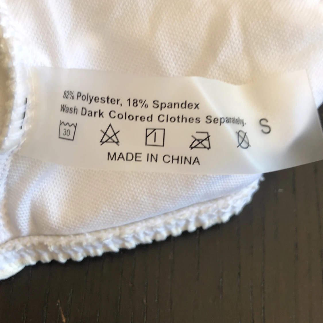 Vit v-ringad bikini - 91