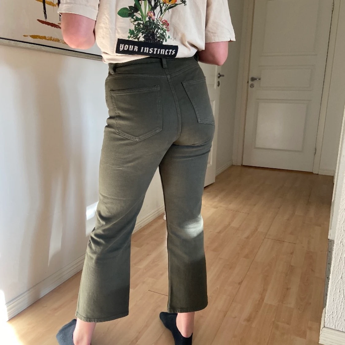 Gröna jeans från Lindex  - 90