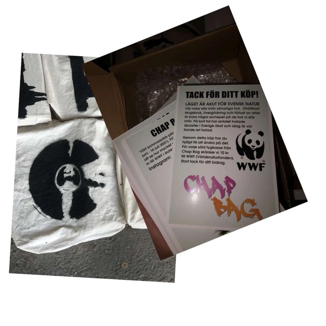 Miljövänliga tygkassar med innerficka!  - 90