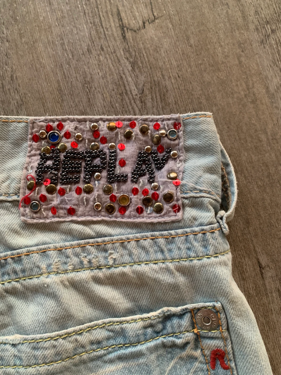 REPLAY lågmidjade shorts 